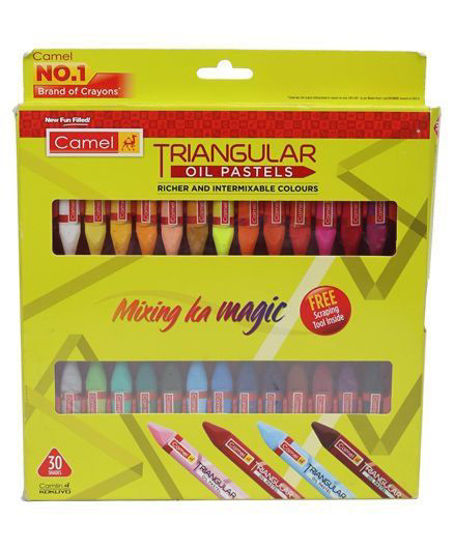 Picture of Camel Triangular Oil Pastel - 30 Shades