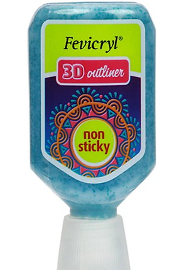 Picture of Fevicryl Non-sticky 3D Cone Outliner - Blue - 20ml