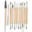 Picture of 11 Craft Wooden Clay Tools Set Wax Plaster Soap Pottery Modelling Carving Standard